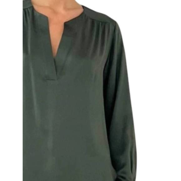NEW AMANDA UPRICHARD highliner shirt in tarragon - Picture 2 of 2